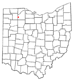 Location of Custar, Ohio