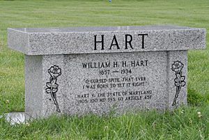 Professor Hart grave marker