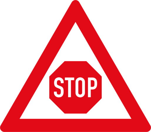 SADC road sign W302