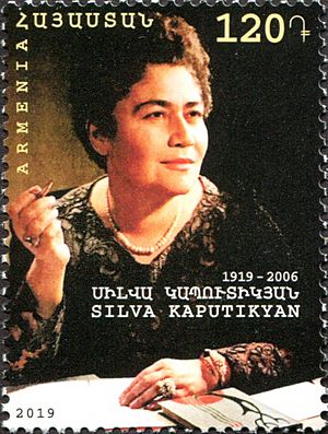 Silva Kaputikyan 2019 stamp of Armenia