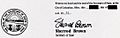 State of Ohio Secretary of State Sherrod Campbell Brown Signature