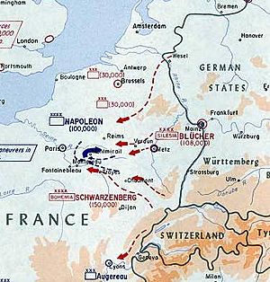 Strategic Situation of Western Europe 1814 (cropped to NE France)