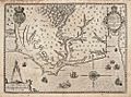 The Carte of all the Coast of Virginia by Theodor de Bry 1585 1586