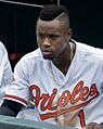 Tim Beckham with Baltimore Orioles in 2017