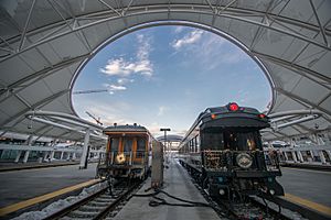 Trains at Denver Union Station