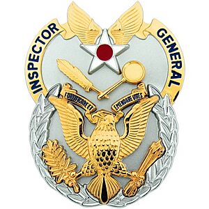 US Air Force Inspector General Duty Badge
