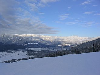 View from mid-mountain