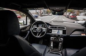 Waymo Jaguar I-Pace Interior In Motion