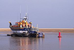 Wells-next-the-sea lifeboat coming home by Dennis Smith