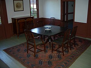 Wentworth-Coolidge Mansion, Portsmouth, New Hampshire, USA, dining room