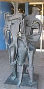 'Lotophage', bronze sculpture by Ossip Zadkine, 1961-1962, Tel Aviv Museum of Art, Tel Aviv, Israel