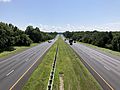 2019-07-24 11 33 44 View east along Interstate 70 and U.S. Route 40 (Baltimore National Pike) from the overpass for Mussetter Road in Linganore, Frederick County, Maryland