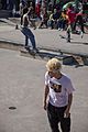 50-50 - bleached hair - Far Rockaway Skatepark - September - 2019