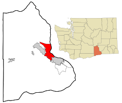 Location of Richland, Washington