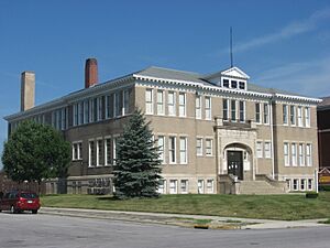 Blume High School, southeastern angle