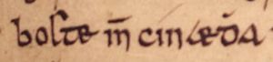 Boite mac Cináeda (Oxford Bodleian Library MS Rawlinson B 489, folio 39r)