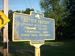 Butter Factory Historical Marker Campbell Hall NY Jun 11
