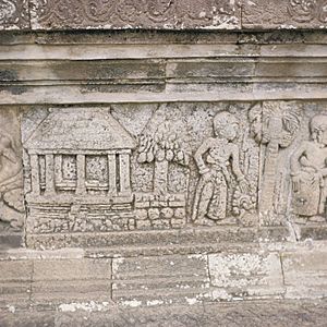 COLLECTIE TROPENMUSEUM Bas-reliëfs op het Pendopo Terras Panataran tempelcomplex TMnr 20027152