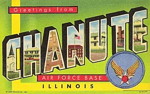 Chanute Air Force Base - 1950s postcard