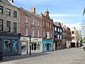 Chesterfield - shops along middle section of Low Pavement - geograph.org.uk - 3605407