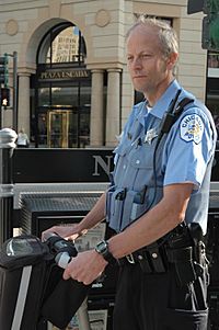 Chicago police officer on segway