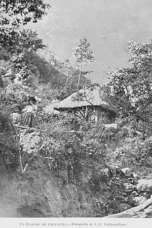 Native residence in Chinautla in 1897Photograph by Alberto G. Valdeavellano