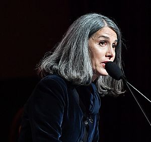 Christine Leunens speaking at The Annual Humanitas Awards, 2020 (cropped)