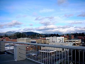 City of Coeur d'Alene, from a rooftop, 2006