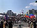 Crowd at the opening performance of Taiwan Pride 2019