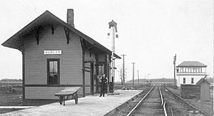Depot in Hamlet, circa 1910