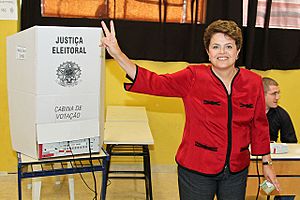 Dilma vota 2010