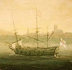 English.war.pinnace vignette1b de Verwer Dutch English ships wikimedia