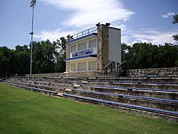 Football Stadium at Peabody City Park in Peabody, Kansas