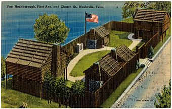 Fort Nashborough, First Ave. and Church St., Nashville, Tenn (74048).jpg