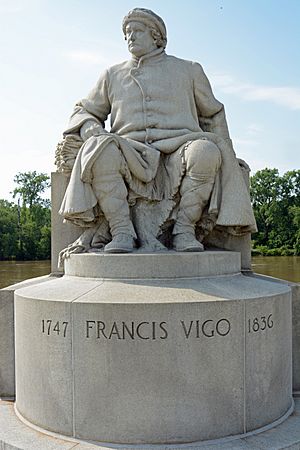 Francis Vigo statue in Indiana, US