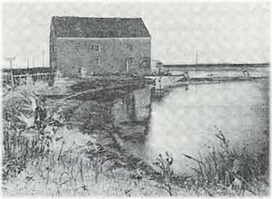 Gerritsen Creek tidal mill in the 19th Century