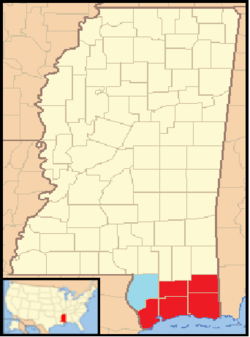 Location of MS Gulf Coast