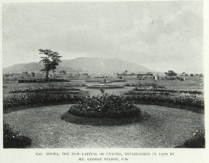 Hoima, the new capital of Bunyoro established in 1900 by George Wilson C.B
