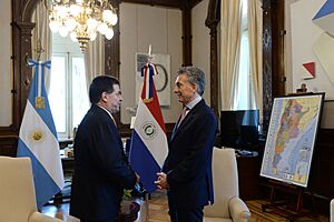 Horacio Cartes and Mauricio Macri, Casa Rosada, September 2017