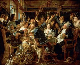 Jacob Jordaens - The Feast of the Bean King - Google Art Project