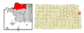 Johnson County Kansas Incorporated and Unincorporated areas Shawnee Highlighted