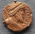 Juba denarius in support of Pompey against Cesar 60 46 BCE