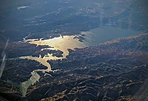 Lake Berryessa aerial