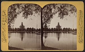 Lake and casino, Eldridge Park, by Purviance, W. T. (William T.)