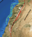 Lebanon tectonics