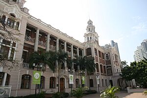 Main Building of the University of Hong Kong and clock tower