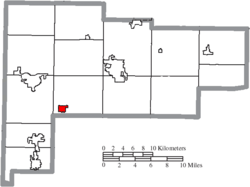 Location of New Knoxville in Auglaize County
