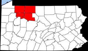 Map of PA Allegheny National Forest