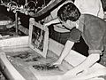 National Library manuscripts being washed in Florence after the 1966 flood of the Arno - UNESCO - PHOTO 0000001407 0001 - Restoration
