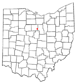Location of Crestline, Ohio